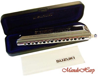 MandoHarp - Suzuki Chromatic Harmonica - SCX-64 'Chromatix' 16-Hole