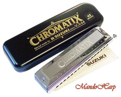 MandoHarp - Suzuki Chromatic Harmonica - SCX-64 'Chromatix' 16-Hole