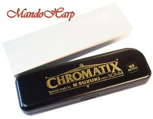 MandoHarp - Suzuki Chromatic Harmonica - SCX-64 'Chromatix' 16-Hole