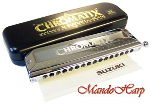 MandoHarp - Suzuki Chromatic Harmonica - SCX-64 'Chromatix' 16-Hole