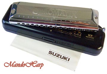 MandoHarp - Suzuki Chromatic Harmonica - SCX-64 'Chromatix' 16-Hole