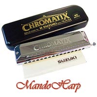 MandoHarp - Suzuki Chromatic Harmonica - SCX-64 'Chromatix' 16-Hole