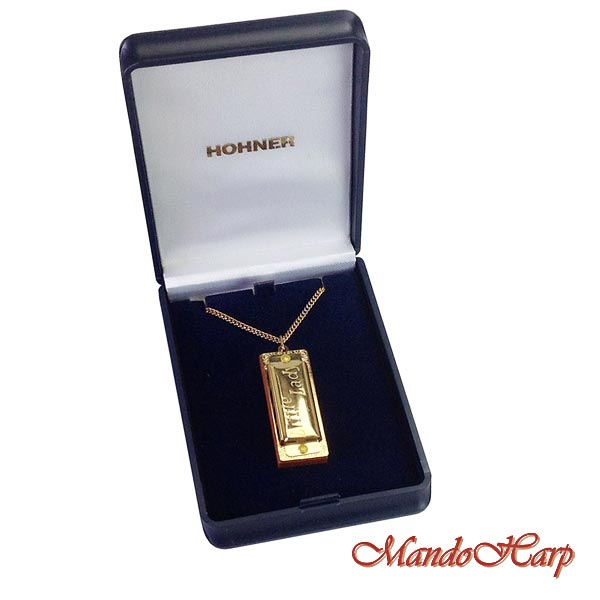MandoHarp - Hohner Miniature Diatonic Harmonica - 110 Gold Little Lady