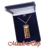 MandoHarp - Hohner Miniature Diatonic Harmonica - 110 Gold Little Lady