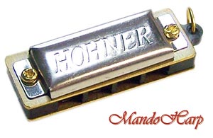 MandoHarp - Hohner Miniature Diatonic Harmonica - 125/8 Mini Harp