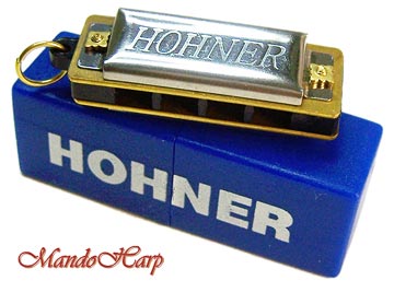 MandoHarp - Hohner Miniature Diatonic Harmonica - 125/8 Mini Harp