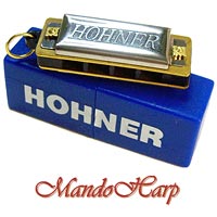 MandoHarp - Hohner Miniature Diatonic Harmonica - 125/8 Mini Harp