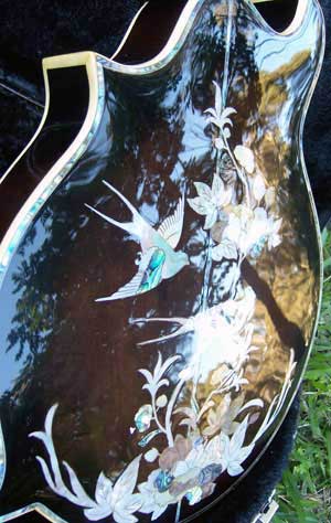 Floral Swallows F4-Style Inlaid Mandolin