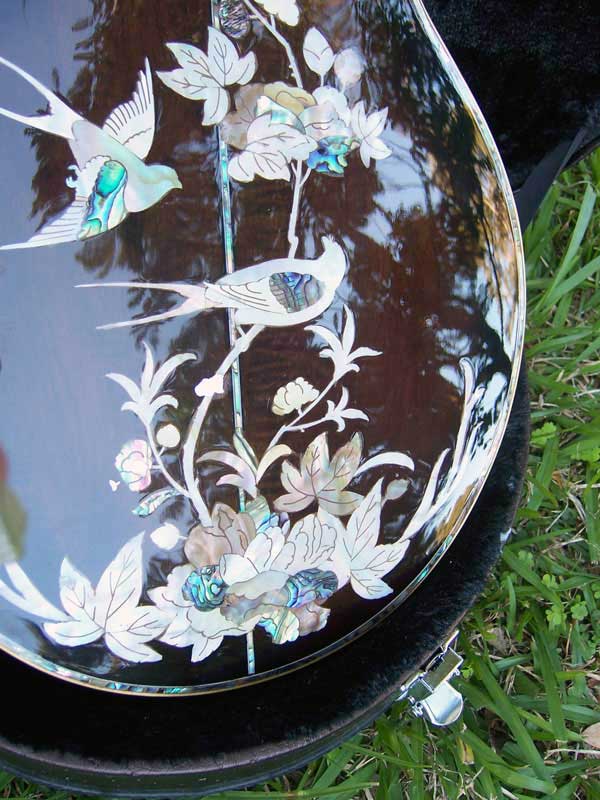 Floral Swallows F4-Style Inlaid Mandolin