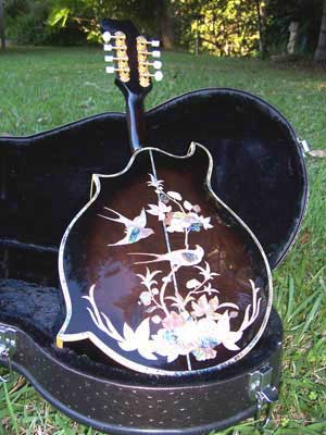 Floral Swallows F4-Style Inlaid Mandolin