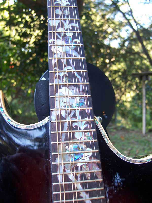 Floral Swallows F4-Style Inlaid Mandolin