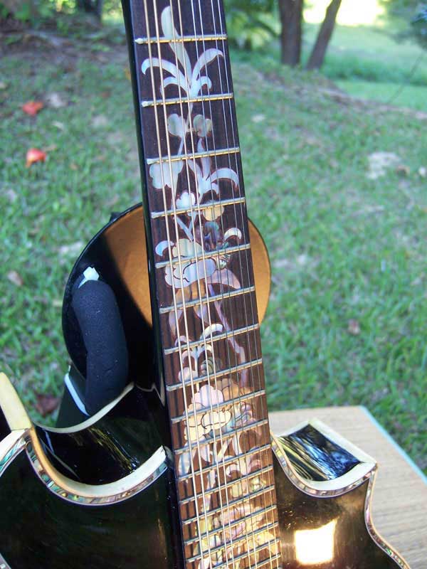 Floral Swallows F4-Style Inlaid Mandolin