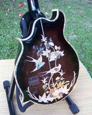 Floral Swallows F4-Style Inlaid Mandolin