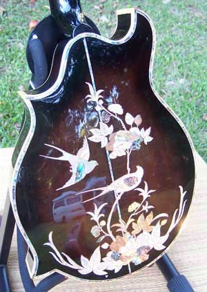 Floral Swallows F4-Style Inlaid Mandolin