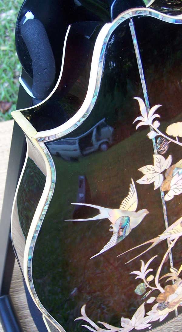 Floral Swallows F4-Style Inlaid Mandolin