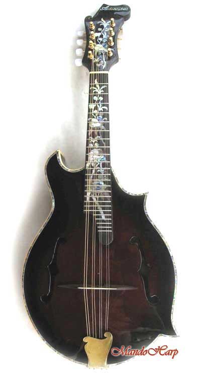 Floral Swallows F4-Style Inlaid Mandolin