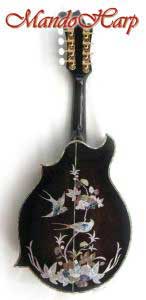 Floral Swallows F4-Style Inlaid Mandolin