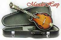 MandoHarp - 'Dragons' Hand-made F4-Style Mandolin with Abalone and Mother of Pearl Inlay