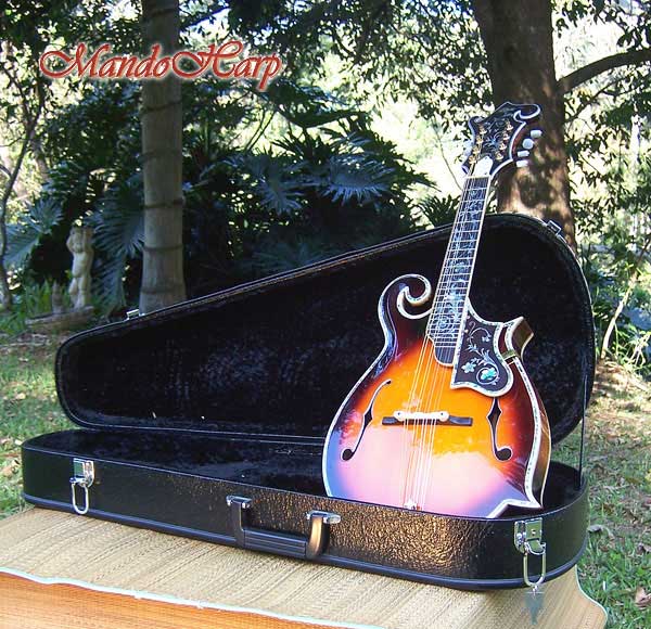 MandoHarp - Hand-Made Inlaid F5 Mandolin