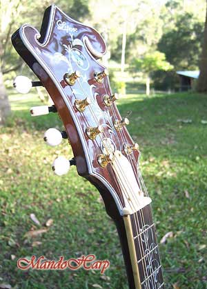 MandoHarp - Hand-Made Inlaid F5 Mandolin