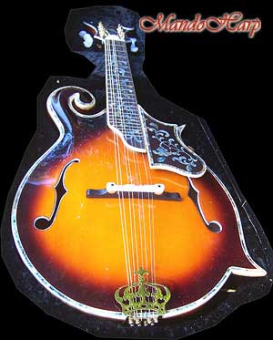 MandoHarp - Hand-Made Inlaid F5 Mandolin