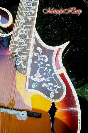 MandoHarp - Hand-Made Inlaid F5 Mandolin