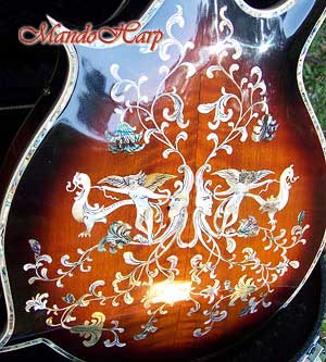 MandoHarp - Hand-Made Inlaid F5 Mandolin