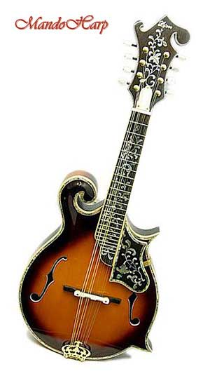 MandoHarp - Hand-Made Inlaid F5 Mandolin