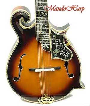 MandoHarp - Hand-Made Inlaid F5 Mandolin