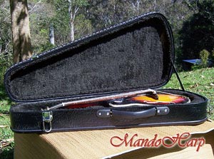 MandoHarp - Hand Made 'Abalone Dragon' F-5 Mandolin with Abalone and Mother of Pearl Inlay