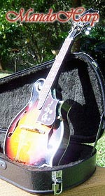 MandoHarp - Hand Made 'Abalone Dragon' F-5 Mandolin with Abalone and Mother of Pearl Inlay