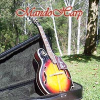 MandoHarp - Hand Made 'Abalone Dragon' F-5 Mandolin with Abalone and Mother of Pearl Inlay