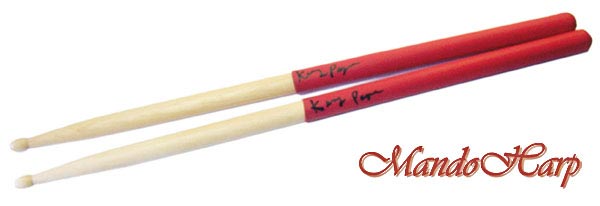 MandoHarp - 'GRIPS' Drumsticks from Kenny Payne - Maple 7A - Latex Hand Grips