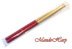 MandoHarp - 'GRIPS' Drumsticks from Kenny Payne - Maple 7A - Latex Hand Grips