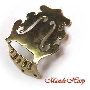 Brass Scroll Tailpiece