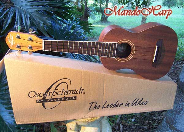 MandoHarp - Oscar Schmidt OU2 Concert Ukulele