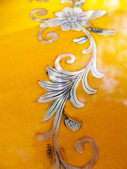 MandoHarp - 'Hands of Gaia' Inlaid Cutaway-Style Acoustic Guitar