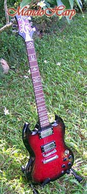MandoHarp - Red Dragon SG-Style Electric Guitar