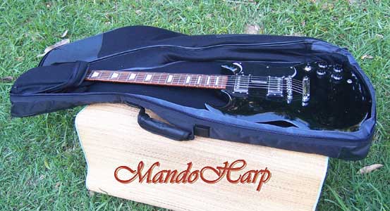 MandoHarp - 'Westfield Black SG' 6-String SG-Style Electric Guitar