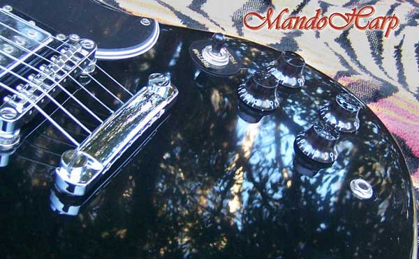MandoHarp - 'Westfield Black SG' 6-String SG-Style Electric Guitar