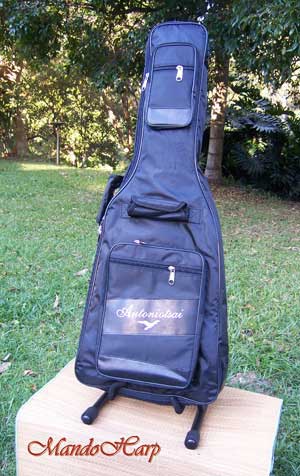 MandoHarp - 'Westfield Black SG' 6-String SG-Style Electric Guitar