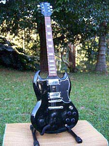 MandoHarp - 'Westfield Black SG' 6-String SG-Style Electric Guitar