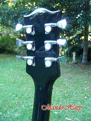 MandoHarp - 'Westfield Black SG' 6-String SG-Style Electric Guitar