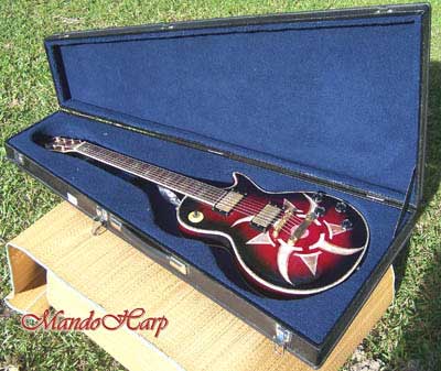 MandoHarp - 'Rotor' - Hand-Made Inlaid 6-Str Electric Guitar