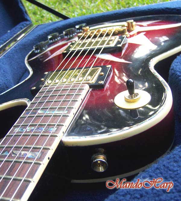 MandoHarp - 'Rotor' - Hand-Made Inlaid 6-Str Electric Guitar