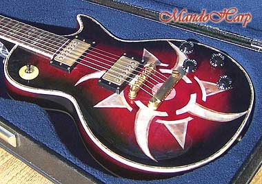 MandoHarp - 'Rotor' - Hand-Made Inlaid 6-Str Electric Guitar