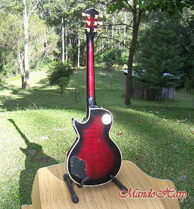 MandoHarp - 'Rotor' - Hand-Made Inlaid 6-Str Electric Guitar