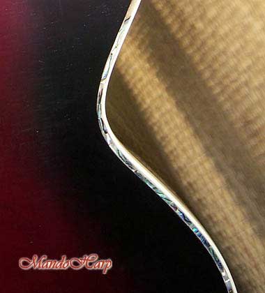 MandoHarp - 'Rotor' - Hand-Made Inlaid 6-Str Electric Guitar