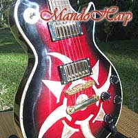 MandoHarp - 'Rotor' - Hand-Made Inlaid 6-Str Electric Guitar