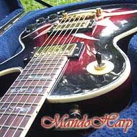 MandoHarp - 'Rotor' - Hand-Made Inlaid 6-Str Electric Guitar